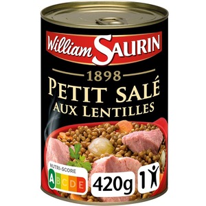 William Saurin Petit Sale À L’Auvergnate Aux Lentilles (1/2) 420g